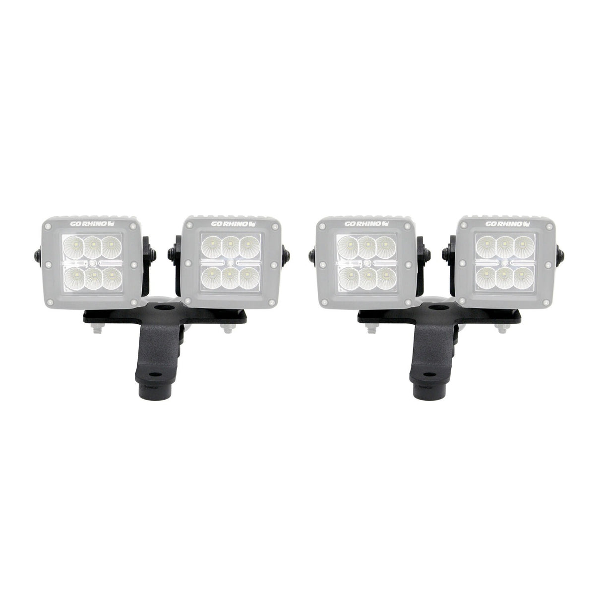 Go Rhino 730230T - XE Windshield Cowl Light Mount - Textured Black