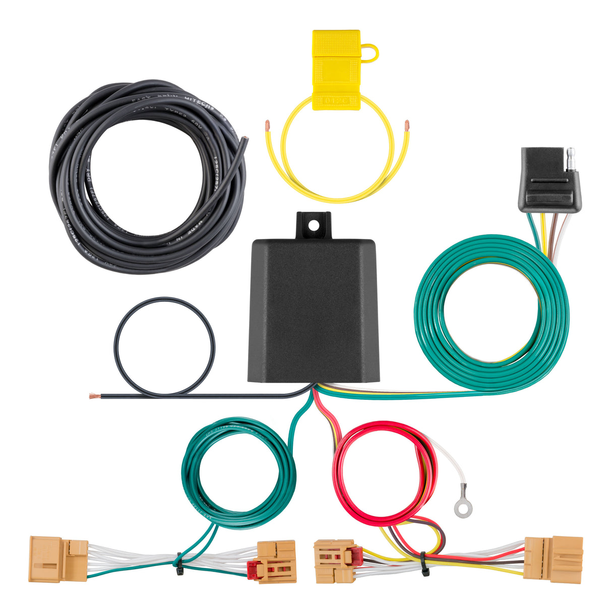 Curt - Custom Wiring Harness, 4-Way Flat Output, Select Volkswagen Atlas - 56383