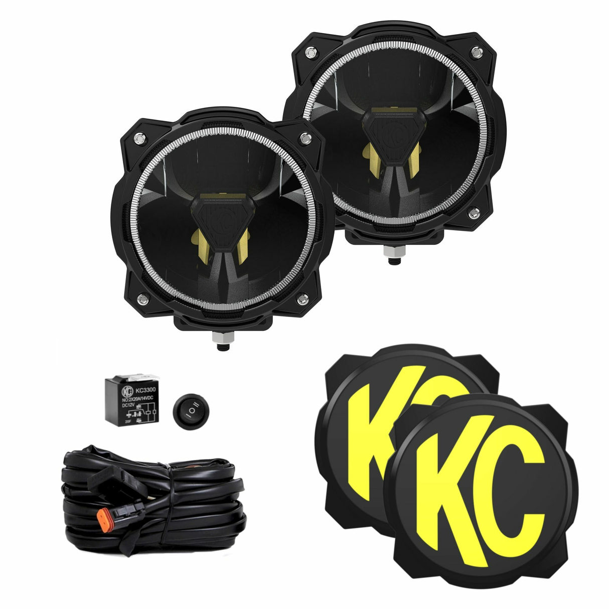 KC HiLiTES 91401 Gravity(r) Titan(tm) 6" LED - Pair Pack - Spot Beam
