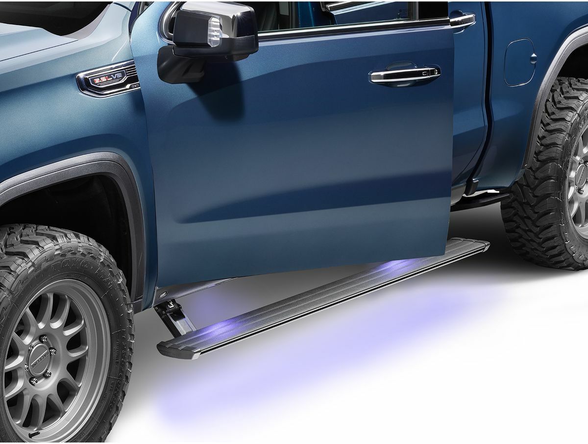 Amp Research - AMP Research 86255-01A PowerStep SmartSeries RB - 22-23 Sil/Sra 1500, 24 Sil/Sra HD; Dbl/Crw Cab