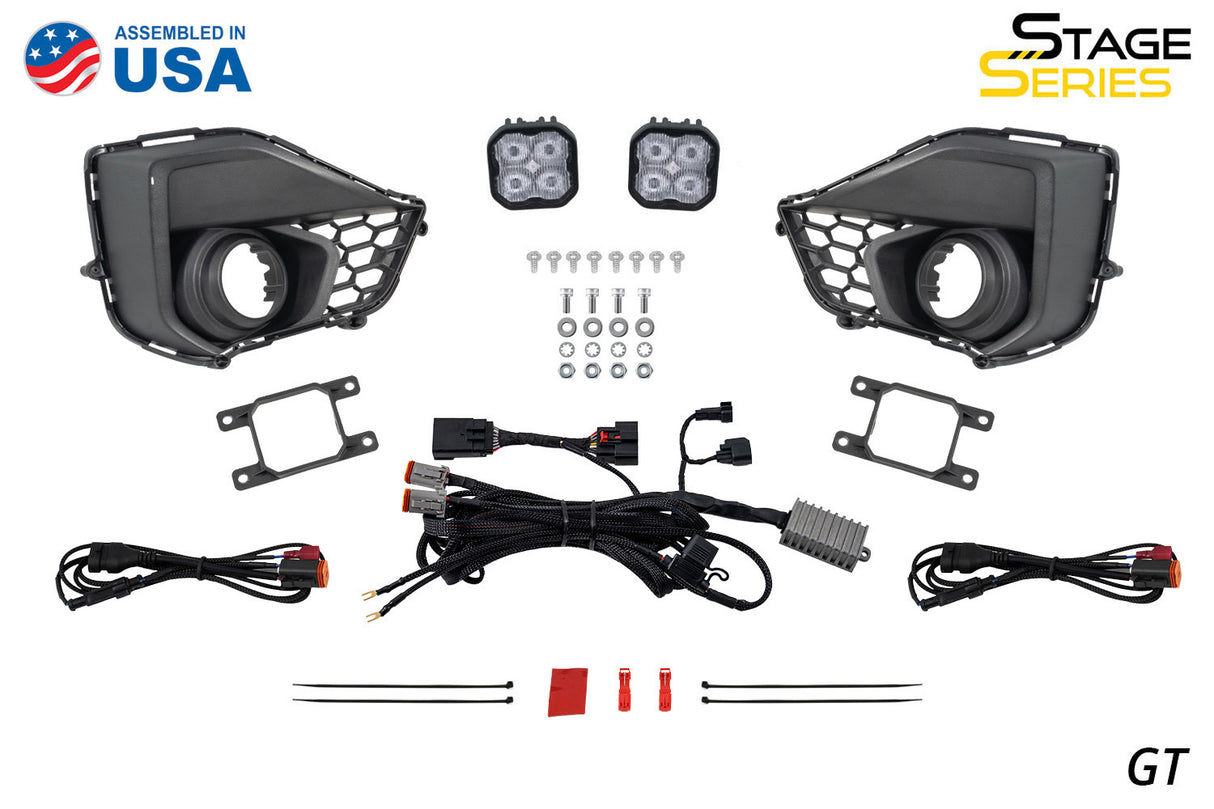 Diode Dynamics - SS3 Add-On Fog Lamp Kit for 2024 Ford Mustang EcoBoost, White Sport - DD7961