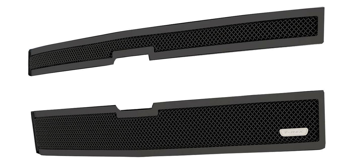 T-Rex Grilles - 2 Pc Small Mesh Mild Steel Upper Class Grille Overlay - 51117