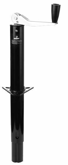 Husky Towing 88128 Man Top Wind Jack 5000 Cap Bolt-On or Weld-On Mnt Painted Black