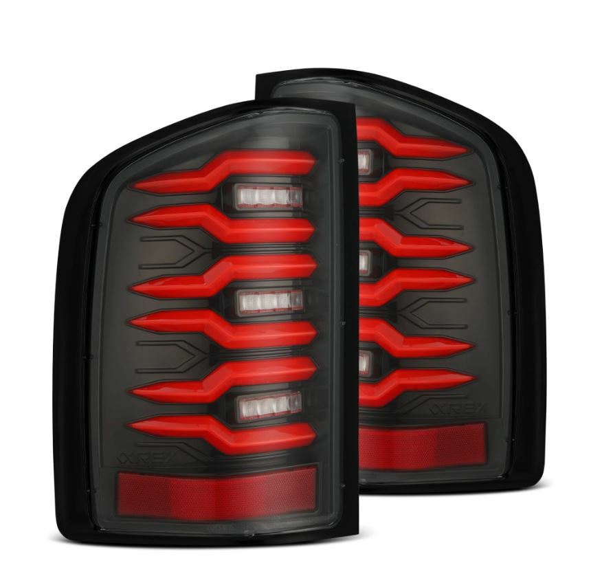 AlphaRex 620000 LED Taillights Black Red