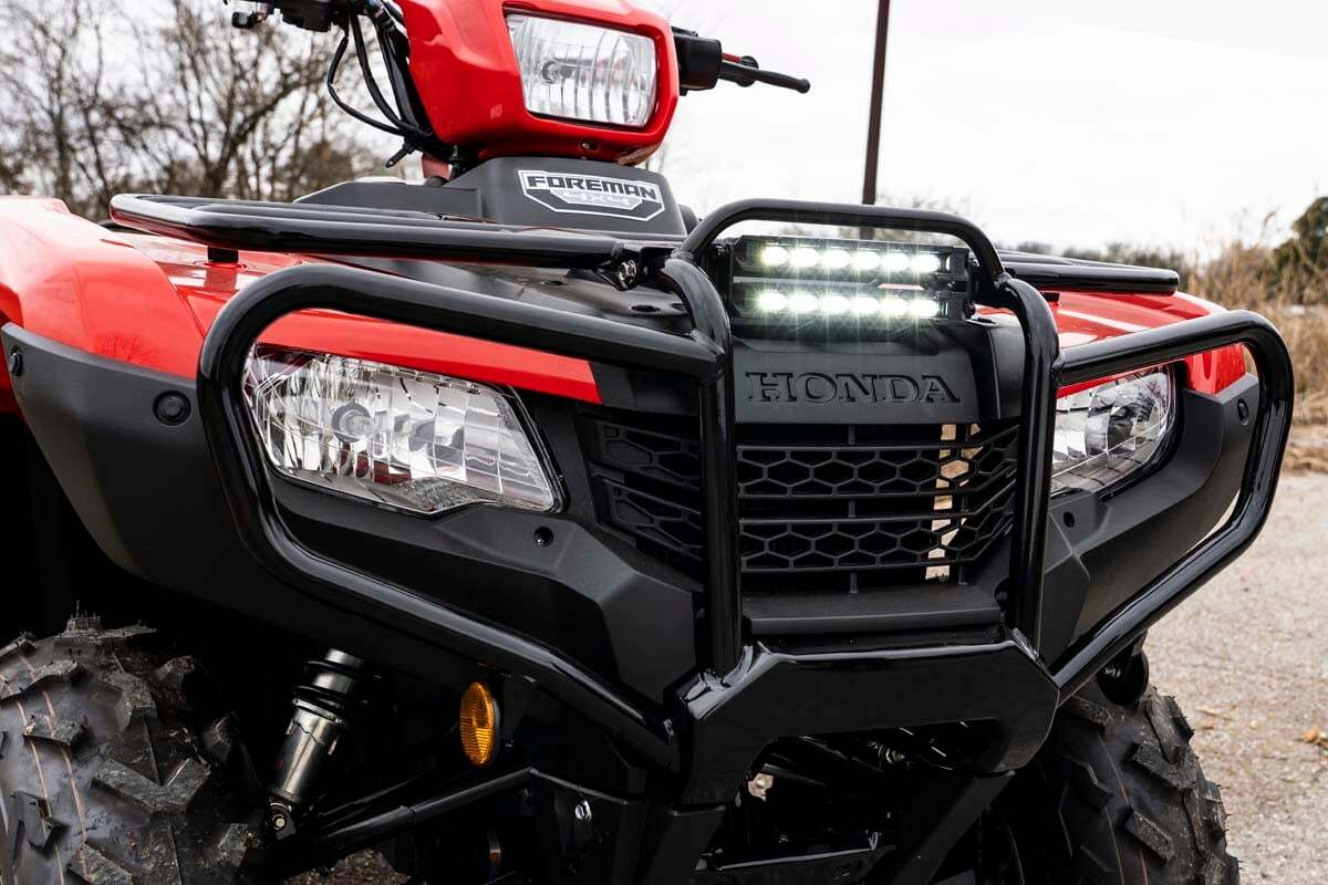 Rough Country - LED Light Kit - Bumper Mount - 6" Black Slimline Pair - Honda Foreman Rancher - 92016