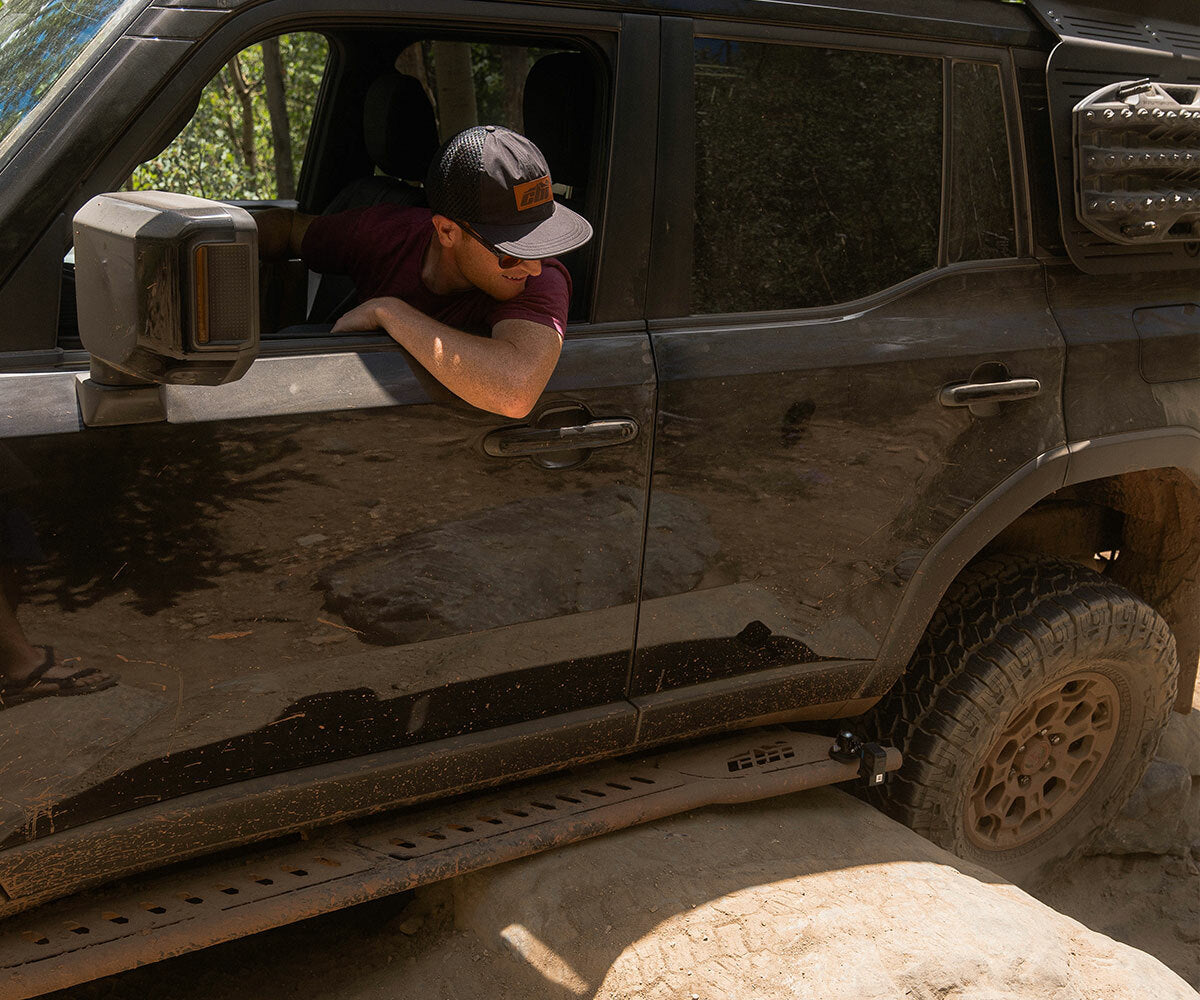 CBI - GX550 Overland Kickout Rock Sliders - Bare Metal - 300-000-016-052