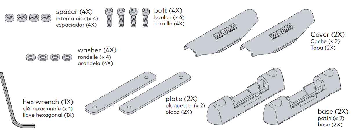 Yakima - Landing Pad 26 (HD Track) (Set of 2) - 8000256