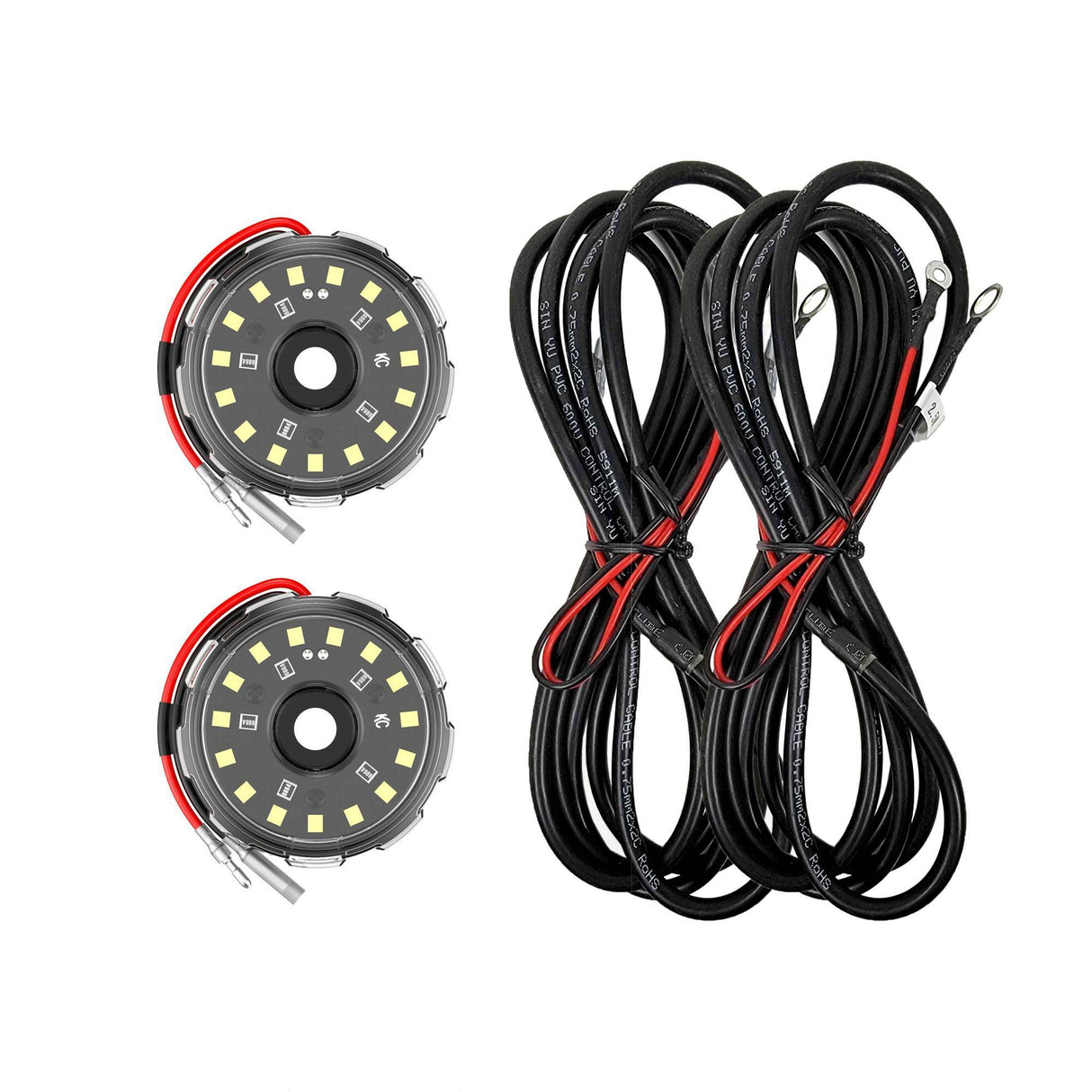KC HiLiTES 6331 KC Two-Light Add-On Cyclone V2 Kit - Clear - 2.5 Meters Long