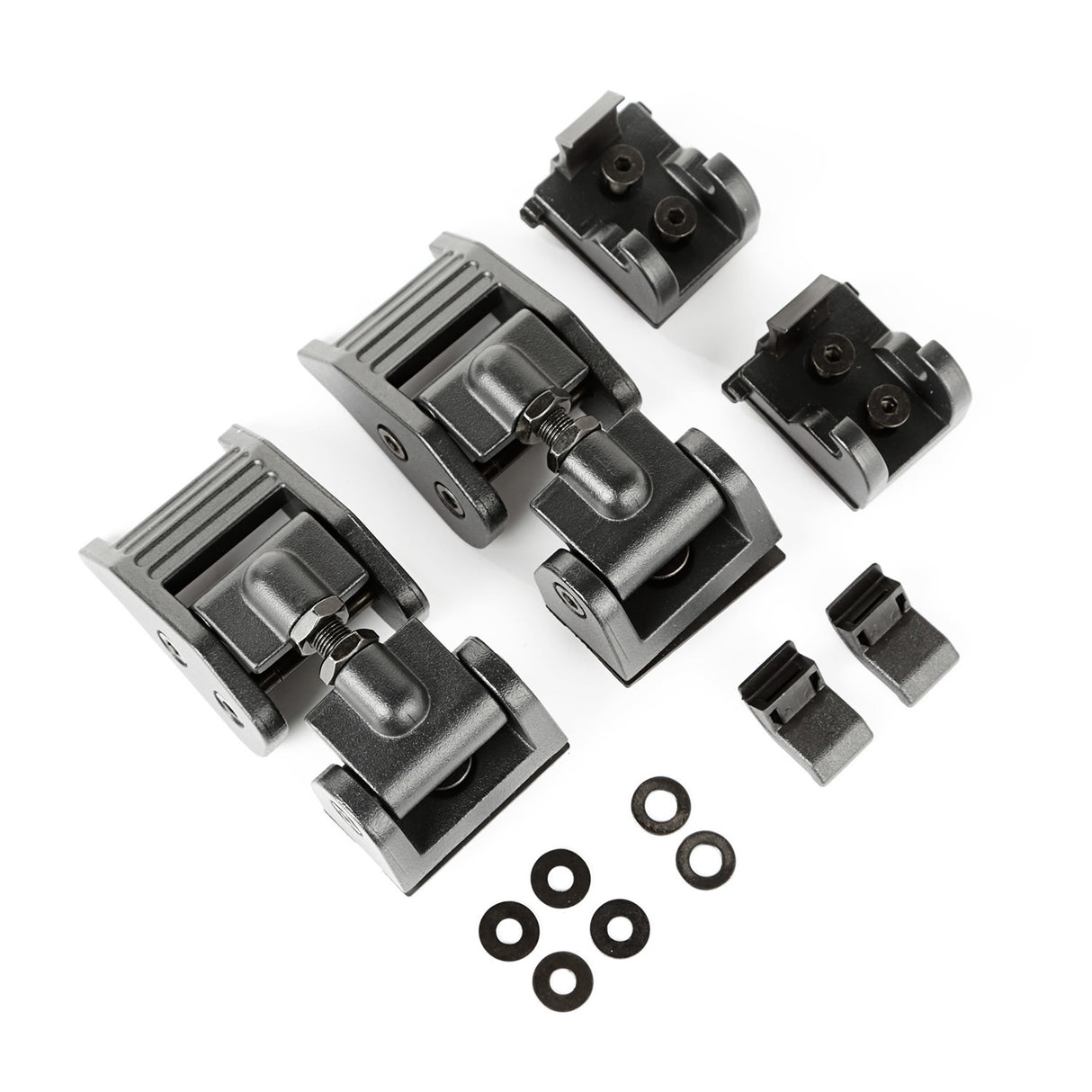 Hood Catch Kit, Textured Black; 2018-21 Jeep Wrangler / 20-21 Gladiator