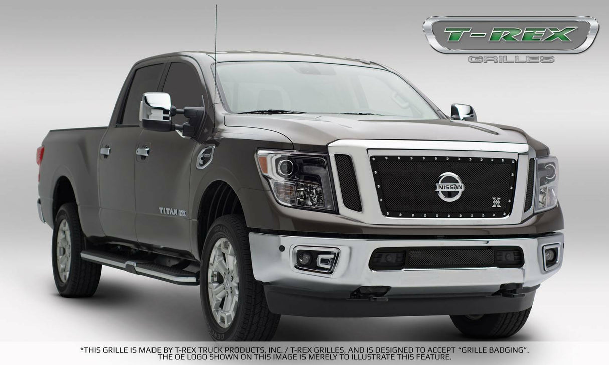 3 Pc Small Mesh Mild Steel X-Metal Grille Insert - Must reuse factory grille logo