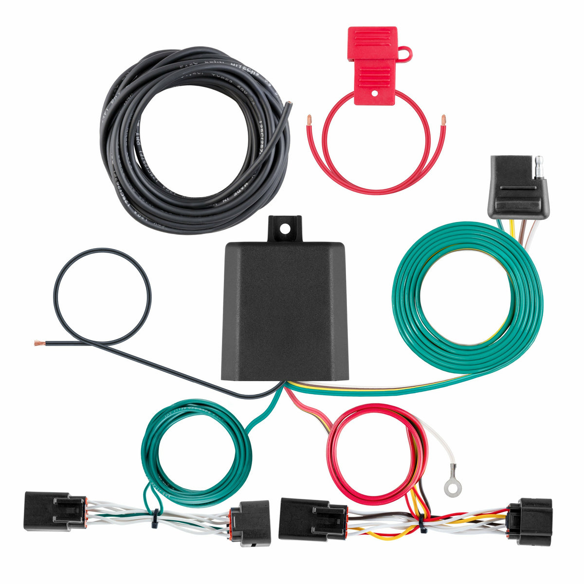 Curt - Custom Wiring Harness, 4-Way Flat Output, Select Hyundai Kona - 56535