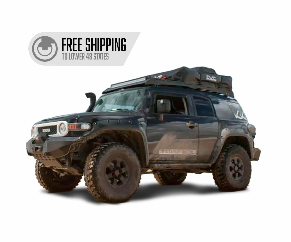 Prinsu - Toyota FJ Cruiser Prinsu Roof Rack / Cutout for 40" Light Bars - 400-000-015-002