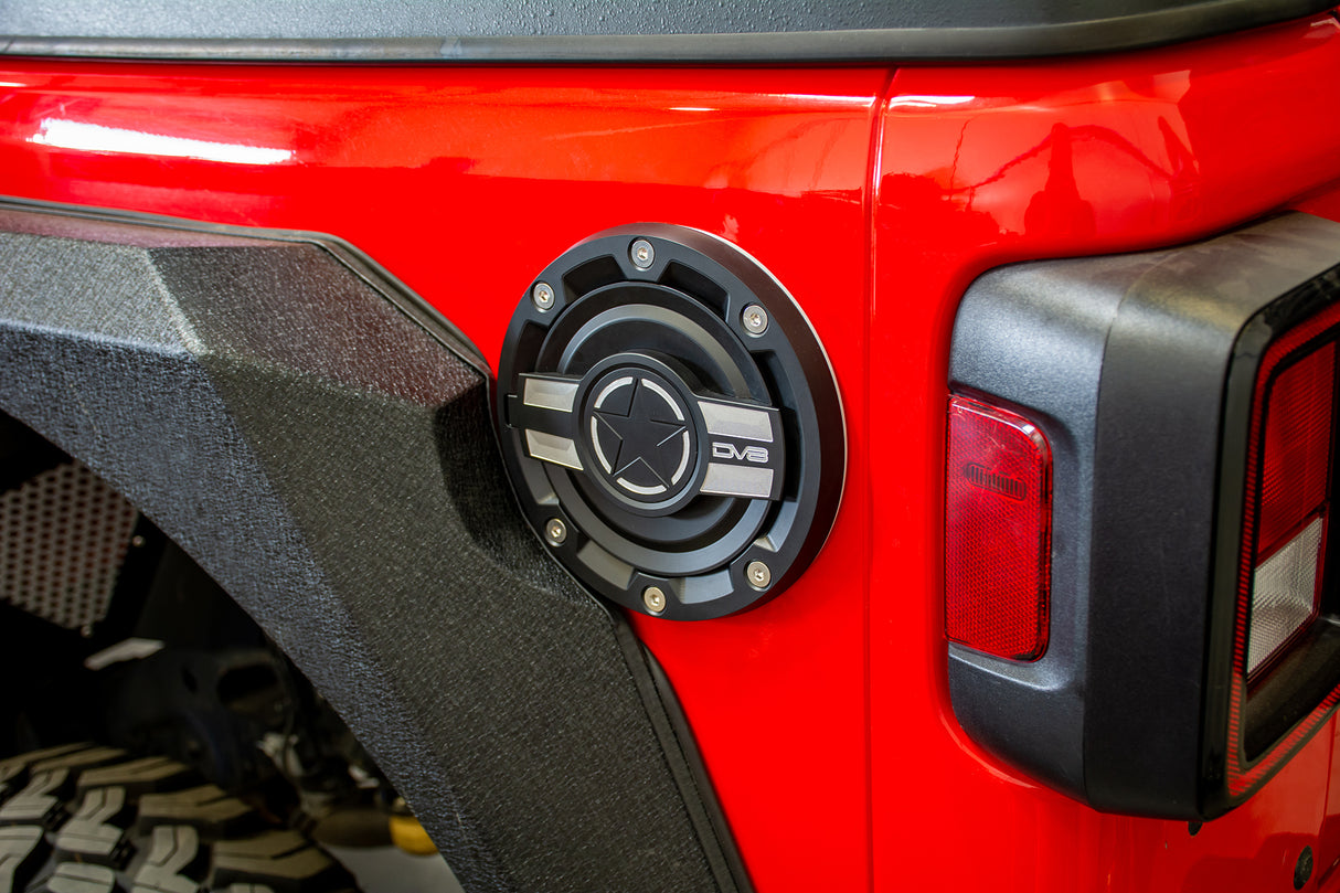 DV8 Offroad - Jeep JL Fuel Door - D-JL-190004-MIL