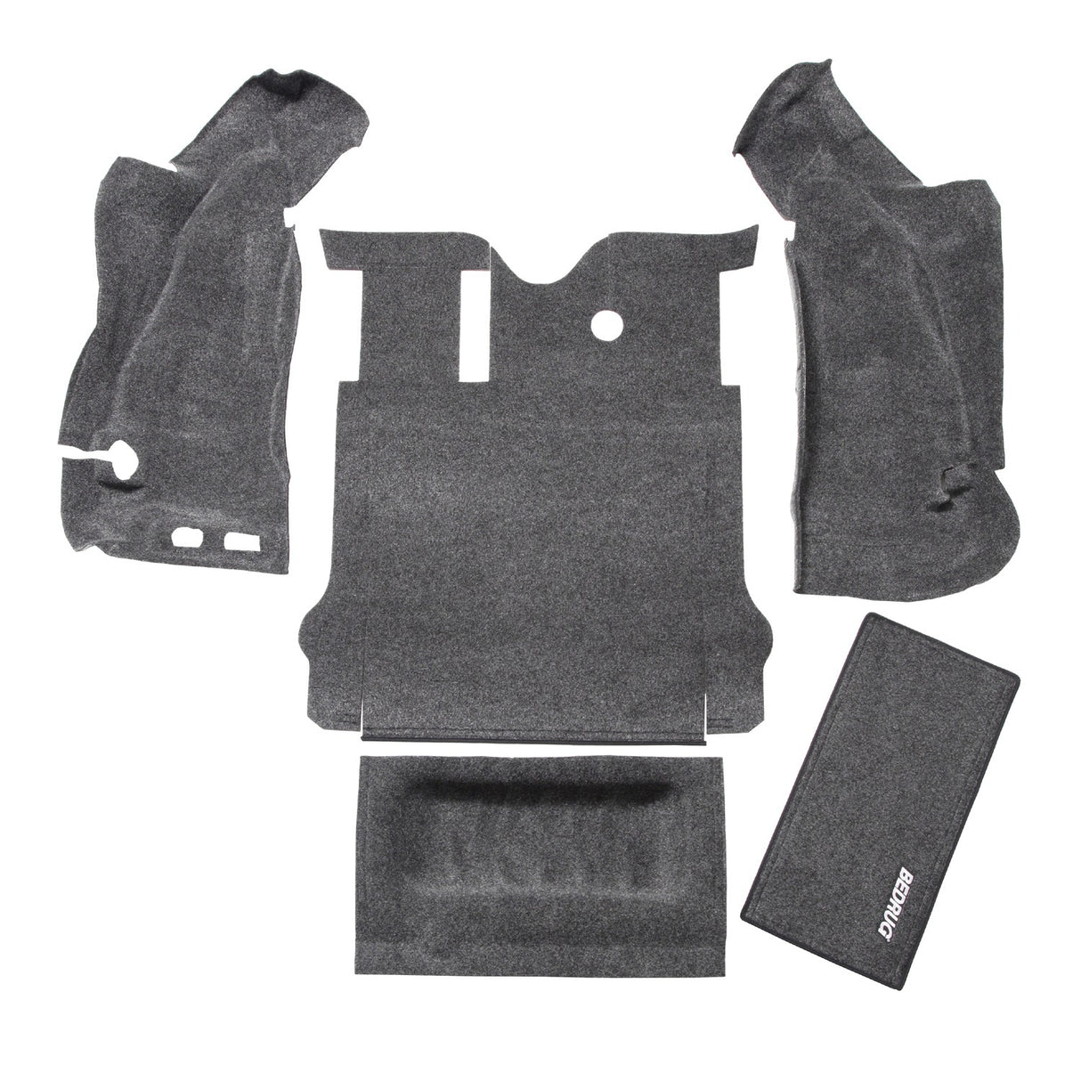 BedRug - JEEP BEDRUG 07-10 JEEP JK 2DR REAR 5PC CARGO KIT (INCLUDES TAILGATE/TUB LINER) - BRJK07R2