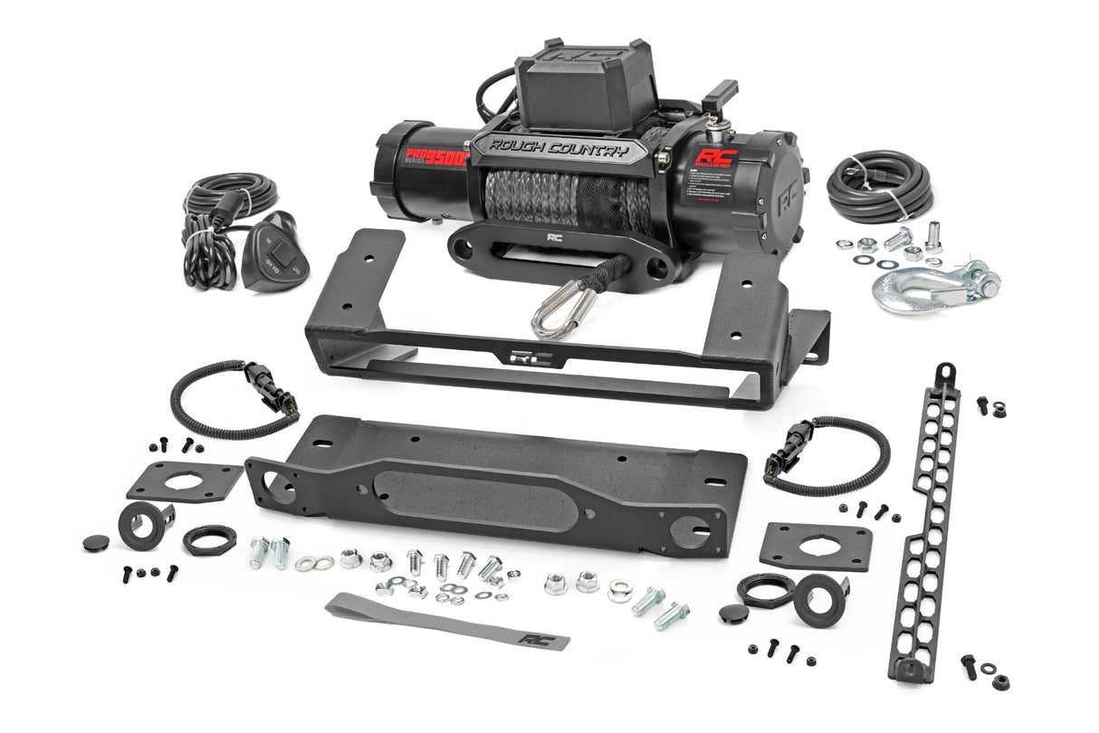 Rough Country - High Winch Mount - All Models - 9500S - Ford Bronco 4WD (2021-2023) - 51094