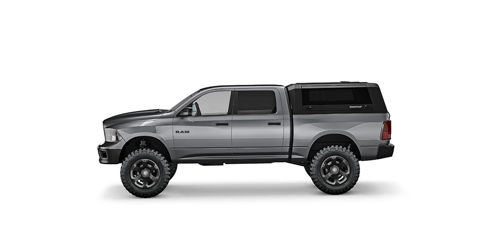 RSI SmartCap - RAM 1500 Truck Bed Cap SmartCapEVO Sport Matte Black For 09-18 DS (Classic Body Style) RAM 1500 5.7 Foot Short Bed SmartCap - EV1003-MB