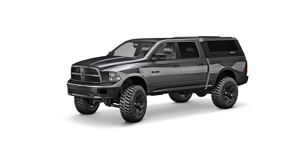 RSI SmartCap - RAM 1500 Truck Bed Cap SmartCapEVO Sport Matte Black For 09-18 DS (Classic Body Style) RAM 1500 5.7 Foot Short Bed SmartCap - EV1003-MB