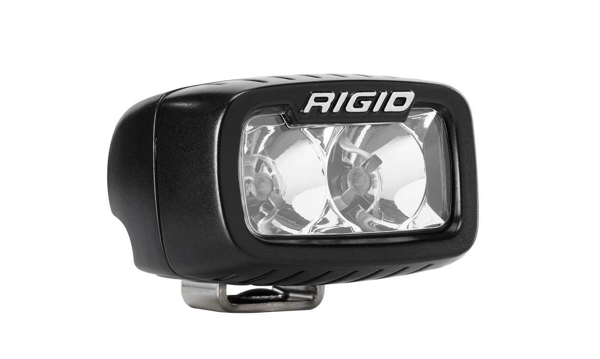 RIGID Industries - 902113 SR-M Series PRO, Flood Optic, Surface Mount, Black Housing, Single