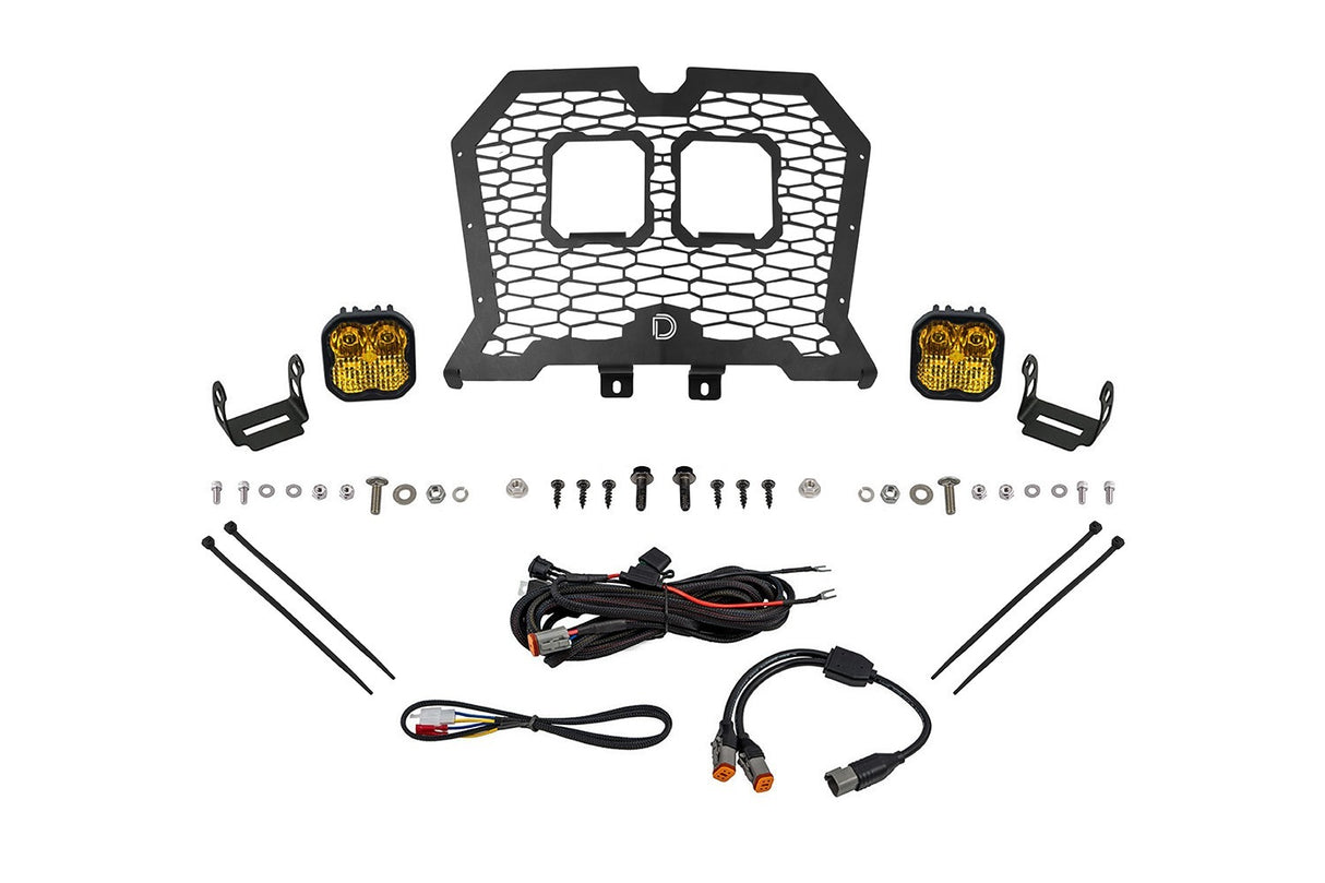 Diode Dynamics - Stage Series LED Grille Kit for 2019-2024 Polaris RZR XPPro Yellow Combo - DD8076