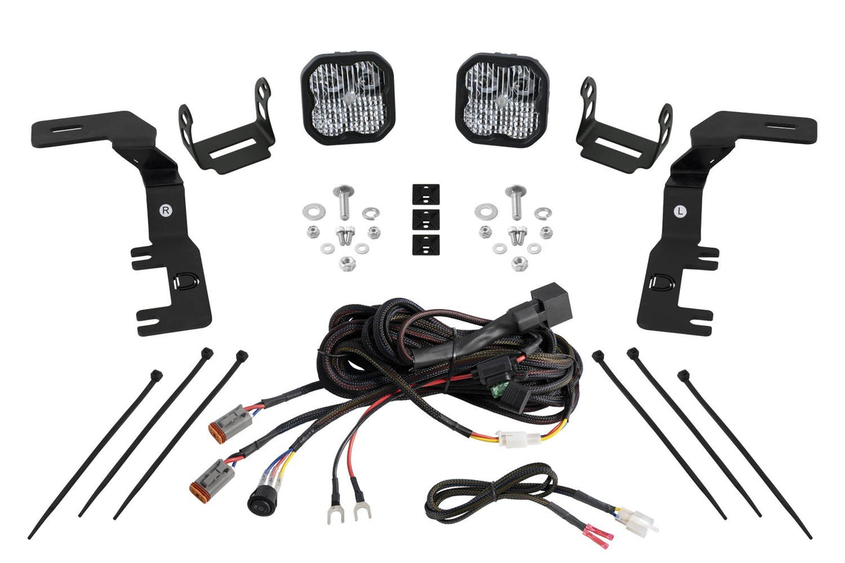 Diode Dynamics - Stage Series Ditch Light Kit for 2023+ Chevrolet Colorado SS3 Pro White Combo - DD7813