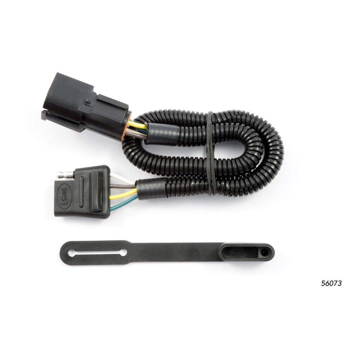 Curt - Custom 4-Flat, Select Ford Freestar, Mercury Monterey, OEM Tow Package Required - 56073