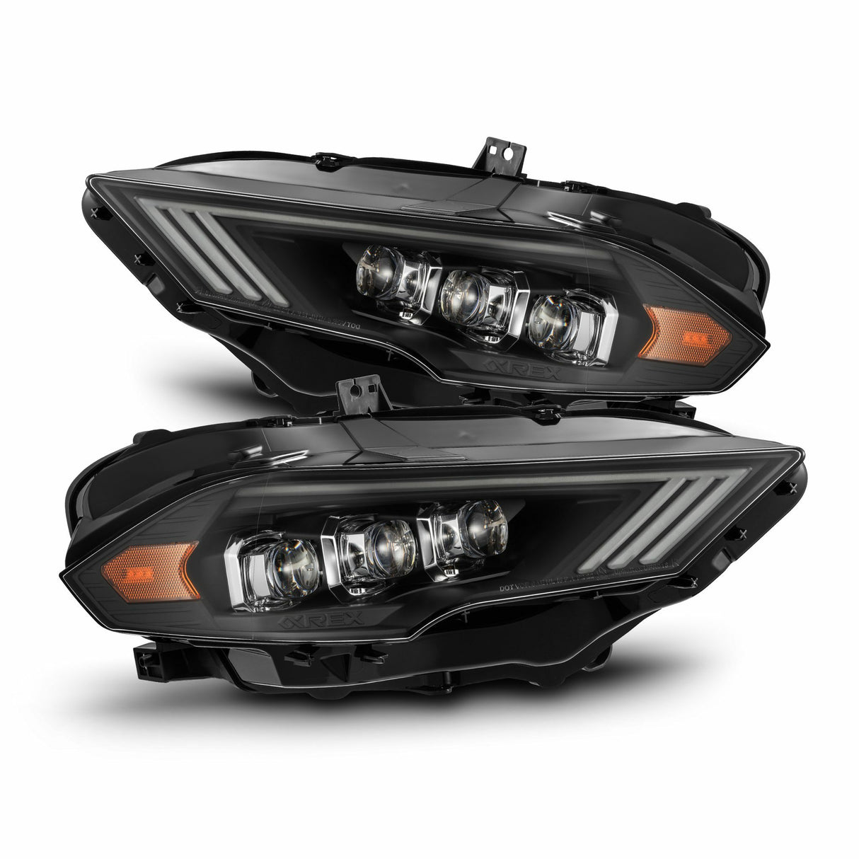 AlphaRex 880258 Projector Headlights Black