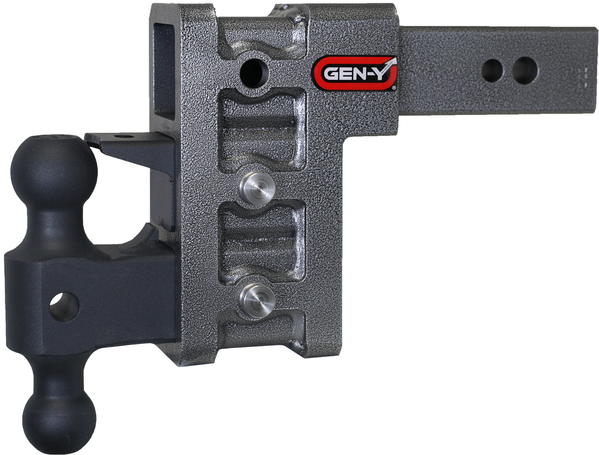 GEN-Y - Hitch GH-1623 2.5" Shank 6" Drop 3.5K TW 32K Hitch & GH-0161 Versa-Ball & GH-0162 Pintle Lock - GH-1623