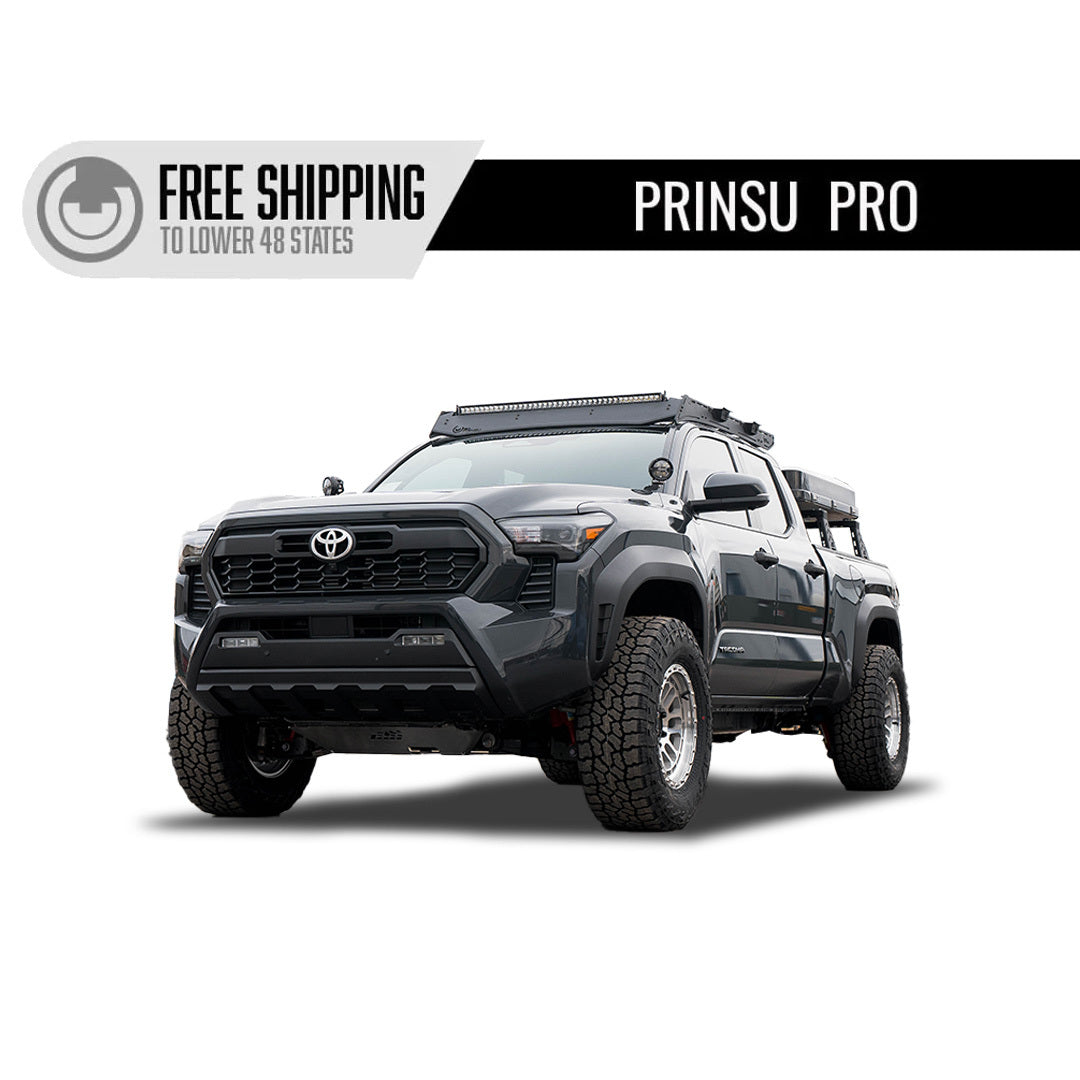Prinsu - Prinsu Pro Toyota Tacoma Cab Rack | 2024-2025 - Cutout for 40" Lightbars - 400-002-010-008