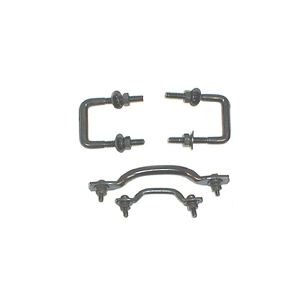 Rugged Ridge 11211.01 Windshield Tie Down Kit, Black; 55-95 Jeep CJ/Wrangler YJ