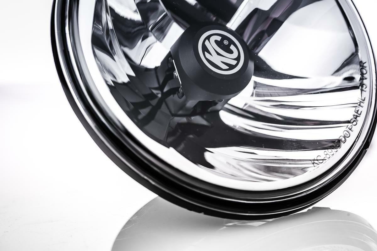 KC Hilites - Gravity LED 7" Headlight for 2007-2018 Jeep JK Single - DOT Compliant - 4235