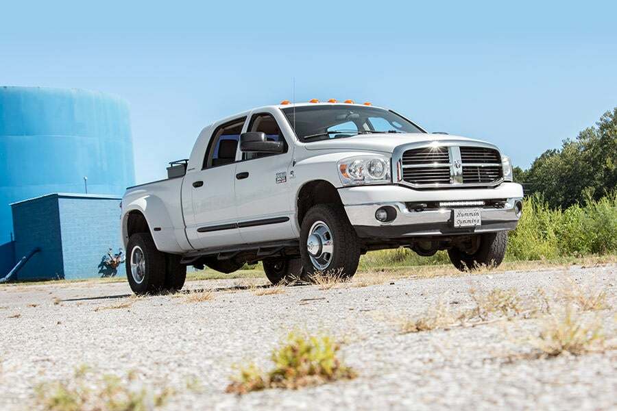 Rough Country - LED Light Kit - Bumper Mount - 20" Black Single Row - Ram 2500 3500 (10-18) - 70568BL