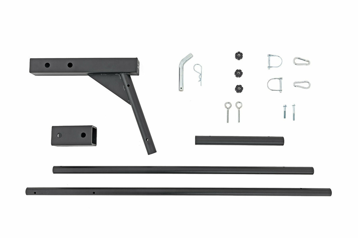 Rough Country - Flag Pole Holder - Single - 2 & 2.5" Inch Hitch - w Flag Pole - 117520