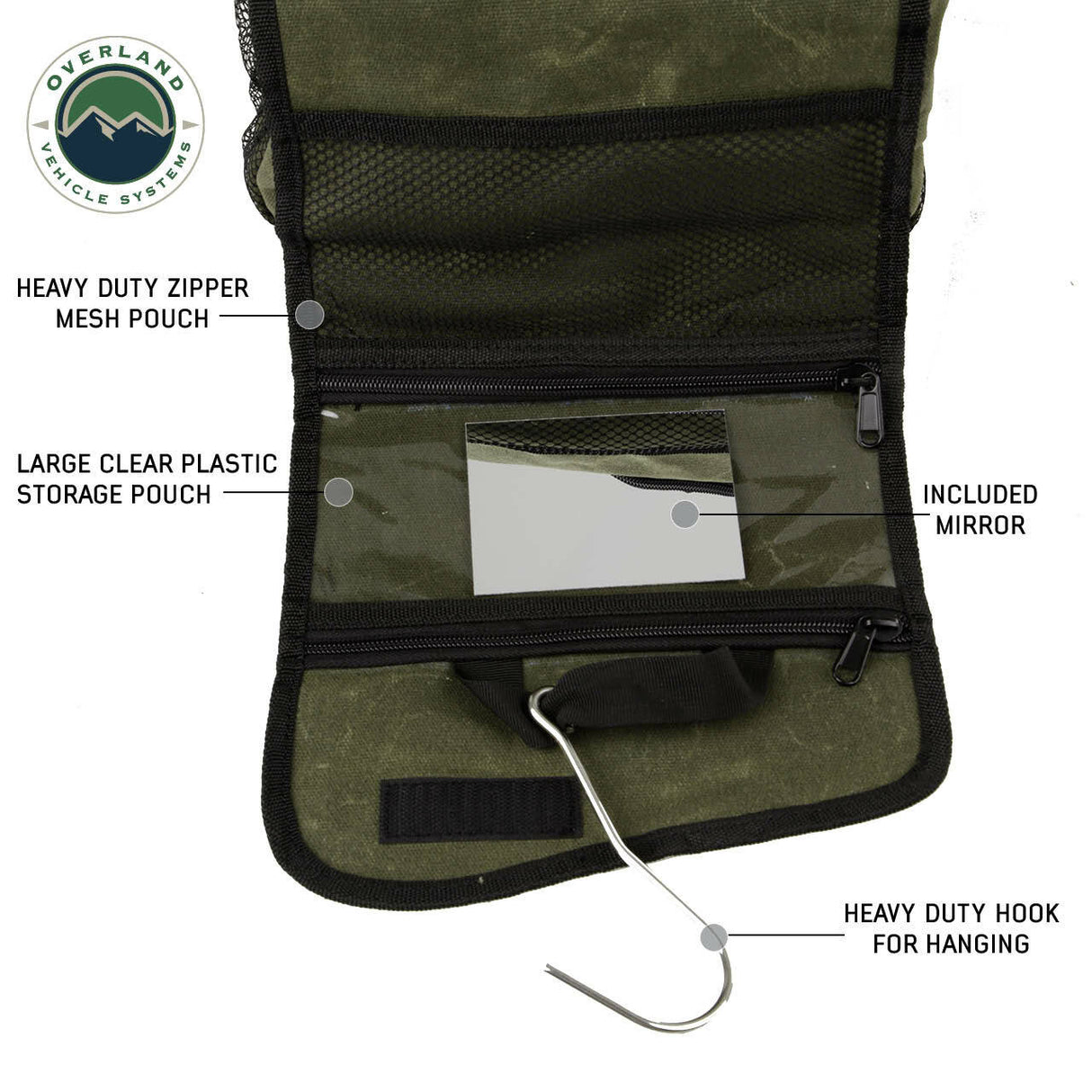 Overland Vehicle Systems - Organize With Wax Canvas Overnight Bag - 21039941