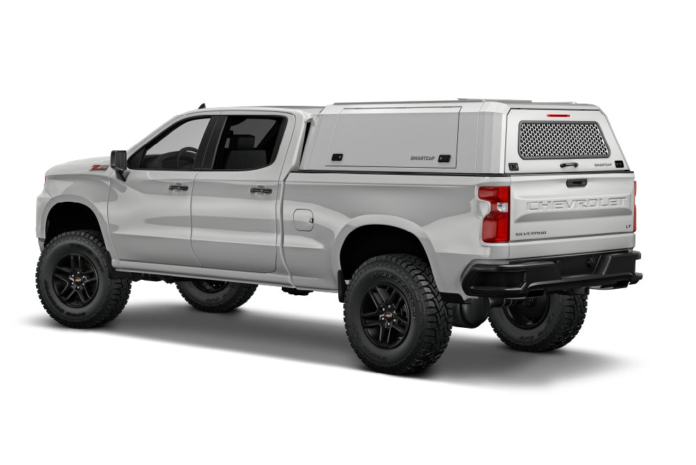 RSI SmartCap - Silverado/Sierra Truck Bed Cap Edge Defender OEM White 20-26 Chevrolet Silverado/Sierra 2500/3500 HD 8 Foot Long Bed - ED0134-WN