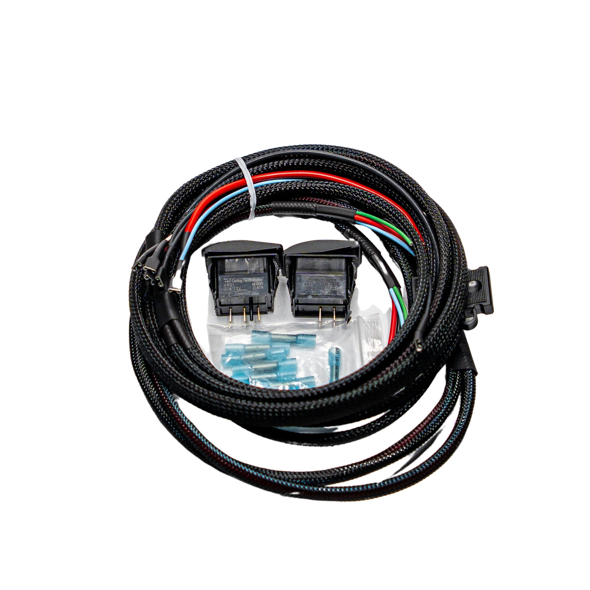 Nacho Offroad Technology - 25' Universal 4 Wire Reverse Harness w/ Switch - NAC11UHBK