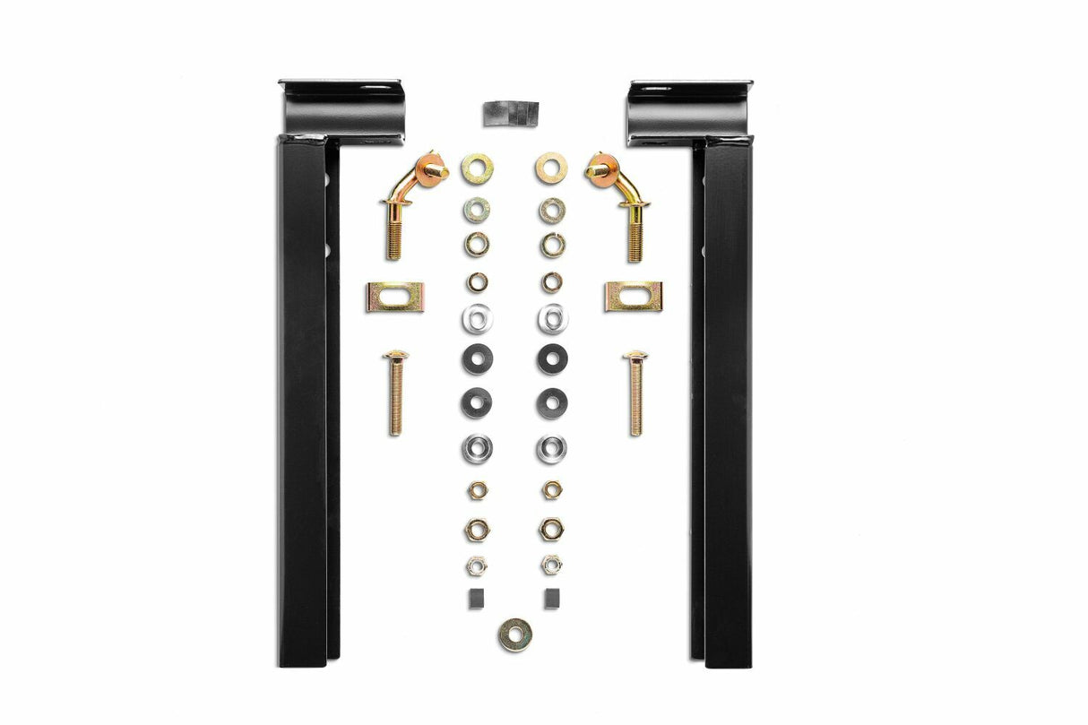 Backrack 30221TB Hdw Kit; Toolbox 21in.; Black; 17-24 Ford 250/350/450 Superduty Aluminum Body