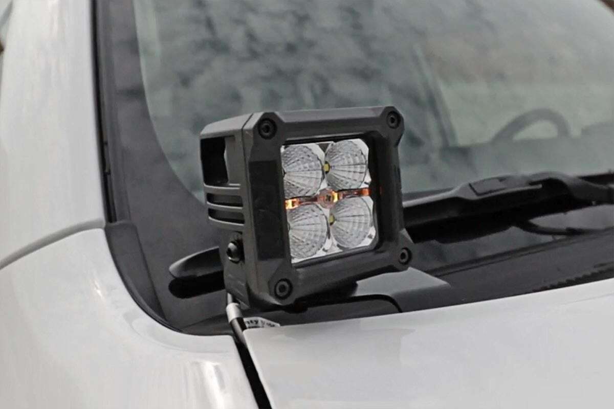 Rough Country - LED Light Kit - Ditch Mount - 2" Black Flood Pair - Toyota 4Runner (10-23) - 70799