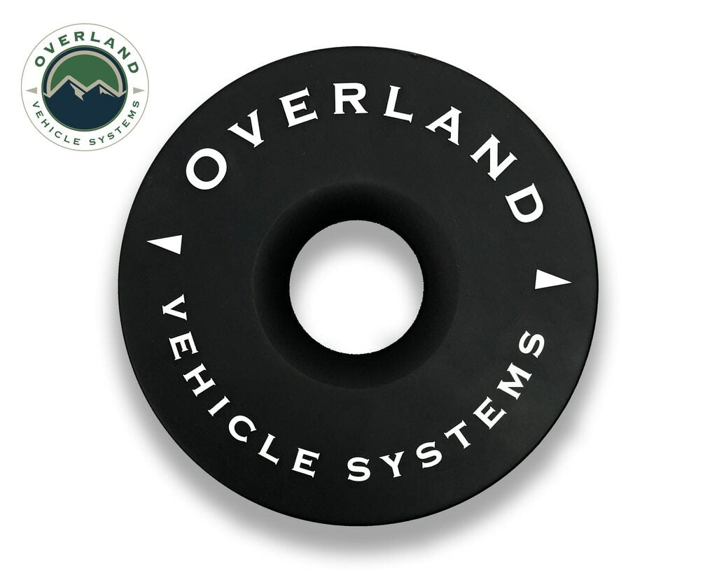 Overland Vehicle Systems - Recovery Ring 6.25 Inch 45,000 lb. Black With Storage Bag - 19240004