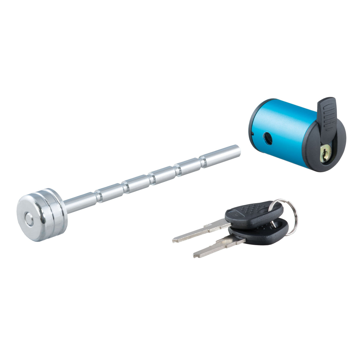 Curt - Coupler Lock (1/4" Pin, 1" to 3" Latch Span, Right-Angle, Chrome) - 23503