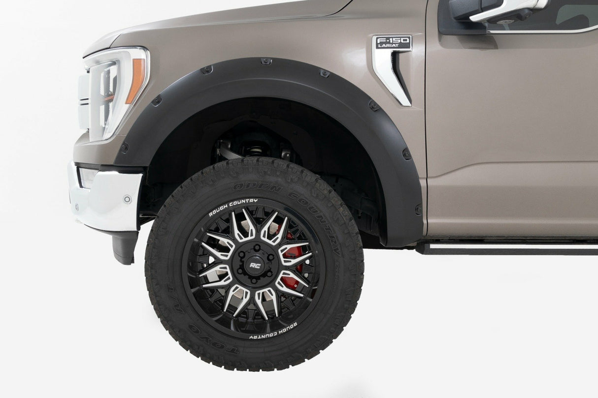 Pocket Fender Flares - Gloss Black - Ford F-150 2WD/4WD (2021-2024)