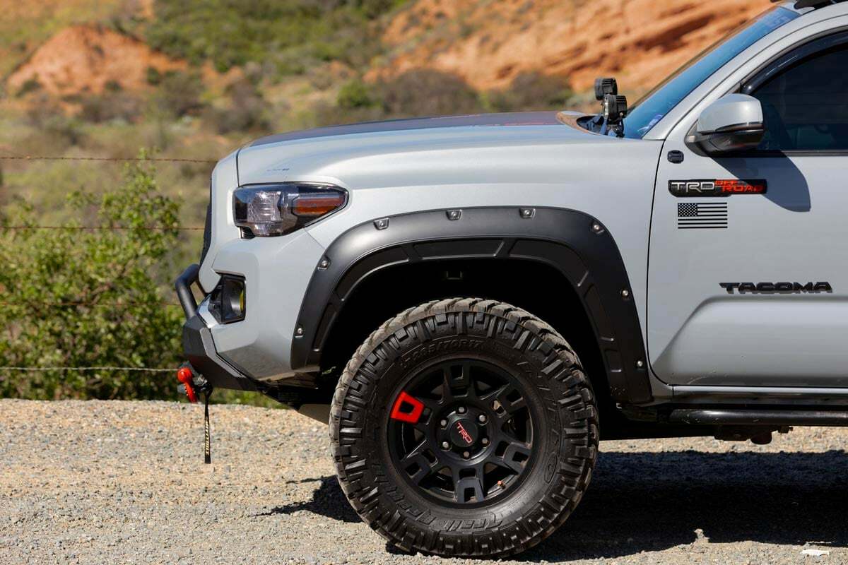 Rough Country - Fender Flares - Defender - 4X0 Inferno - Toyota Tacoma (16-23) - A-T11621-4X0
