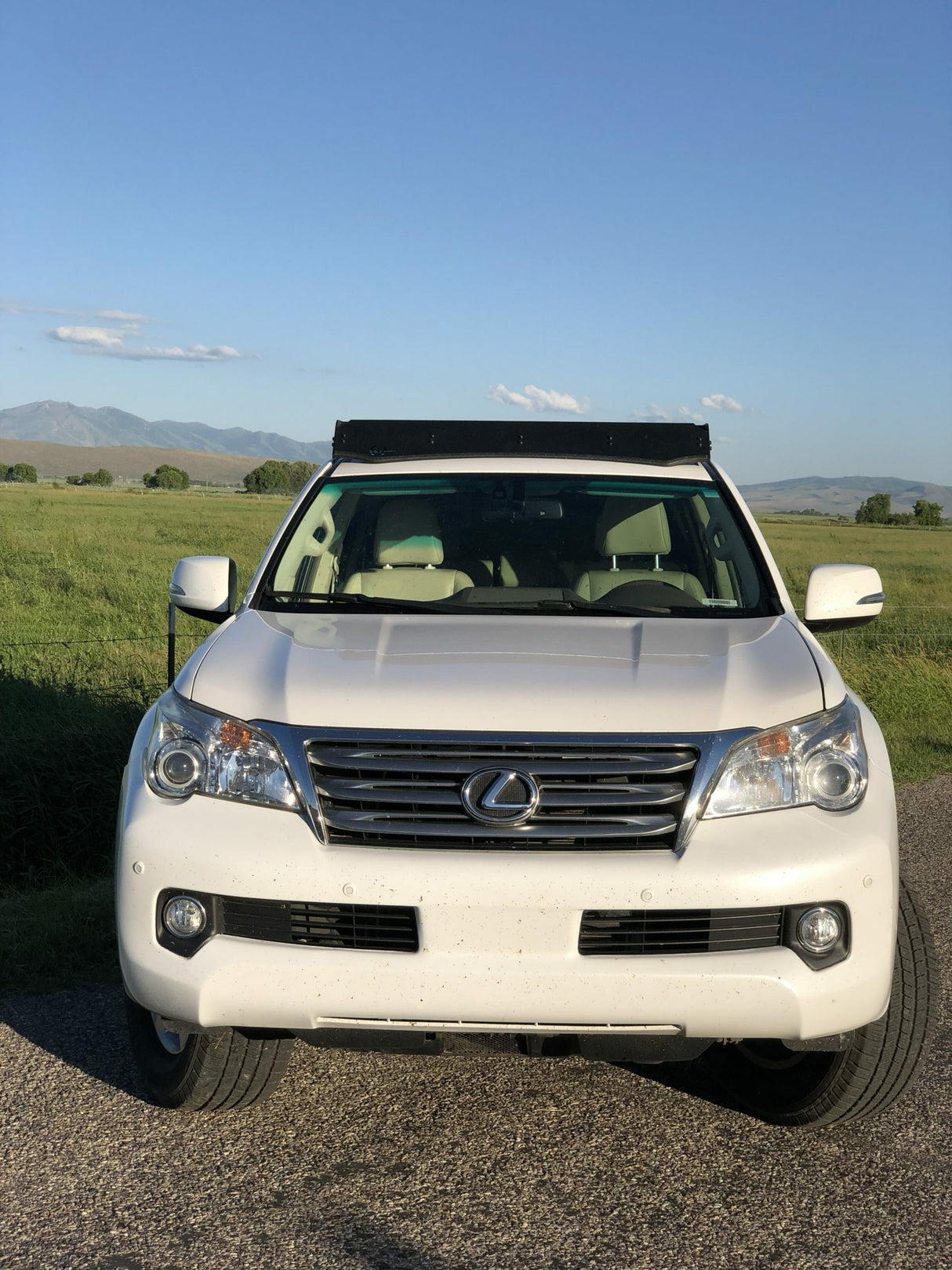 Prinsu - Lexus GX460 Prinsu Roof Rack / Cutout for 40" Light Bars - 400-000-016-002