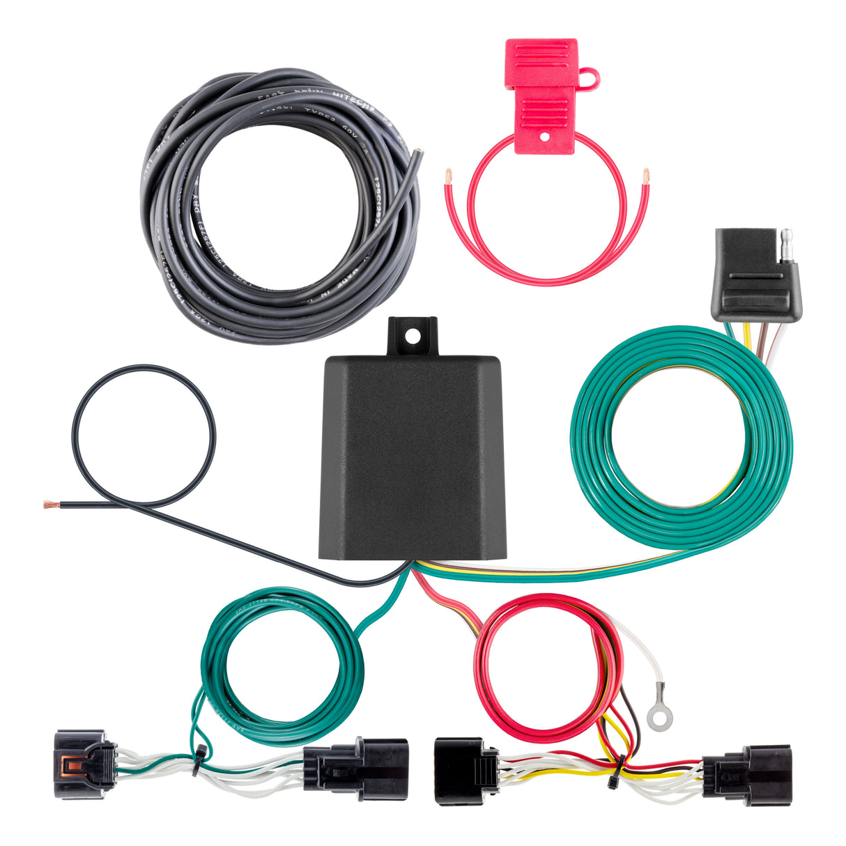 CURT 56526 Custom Wiring Harness, 4-Way Flat Output, Select Kia EV9