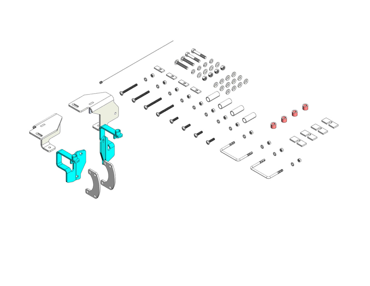 Husky Towing 31566 Bracket Clamp-On No Drilling Required