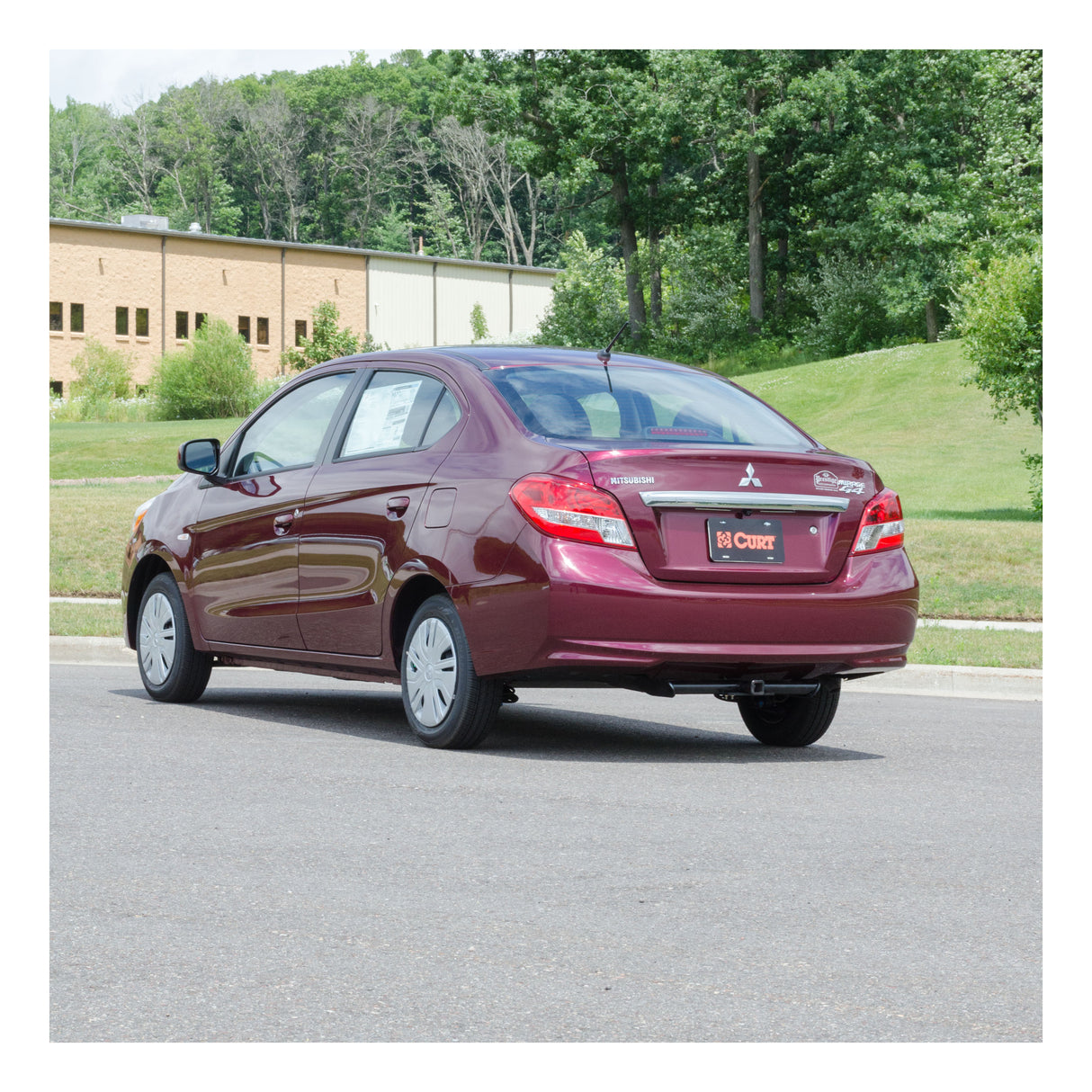 Curt - Class 1 Trailer Hitch, 1-1/4" Receiver, Select Mitsubishi Mirage G4 - 11449