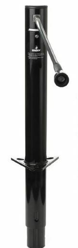 Husky Towing 88130 Man Side Wind Jack 2K Cap Bolt-On Or Weld-On Mnt Painted Black
