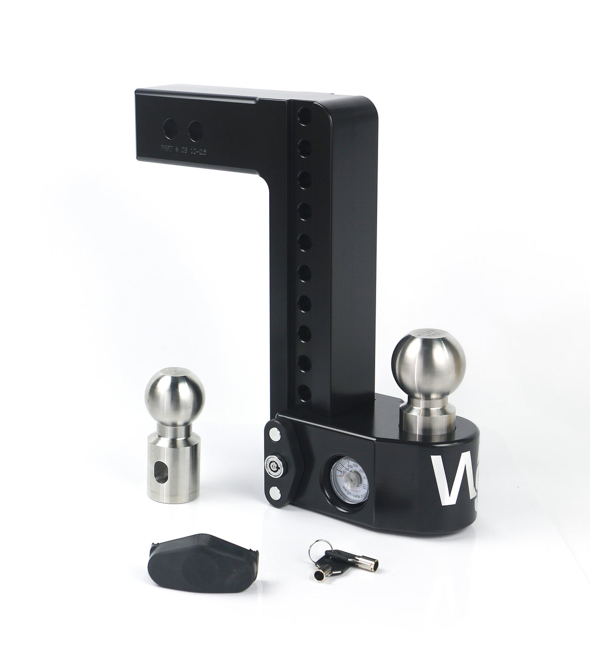 Weigh Safe 10" Drop Hitch with 2.5" Shank - WS10-2.5-CER-BLA
