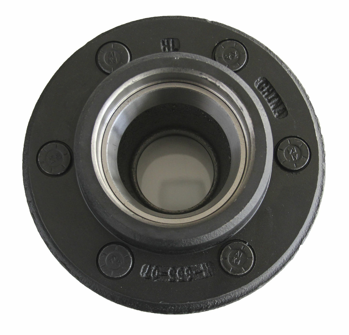 Husky Towing 33088 Idler Hub 6000 LB Capacity 6 x 5-1/2" Bolt Pattern Black 1/2-20 Push-In Studs