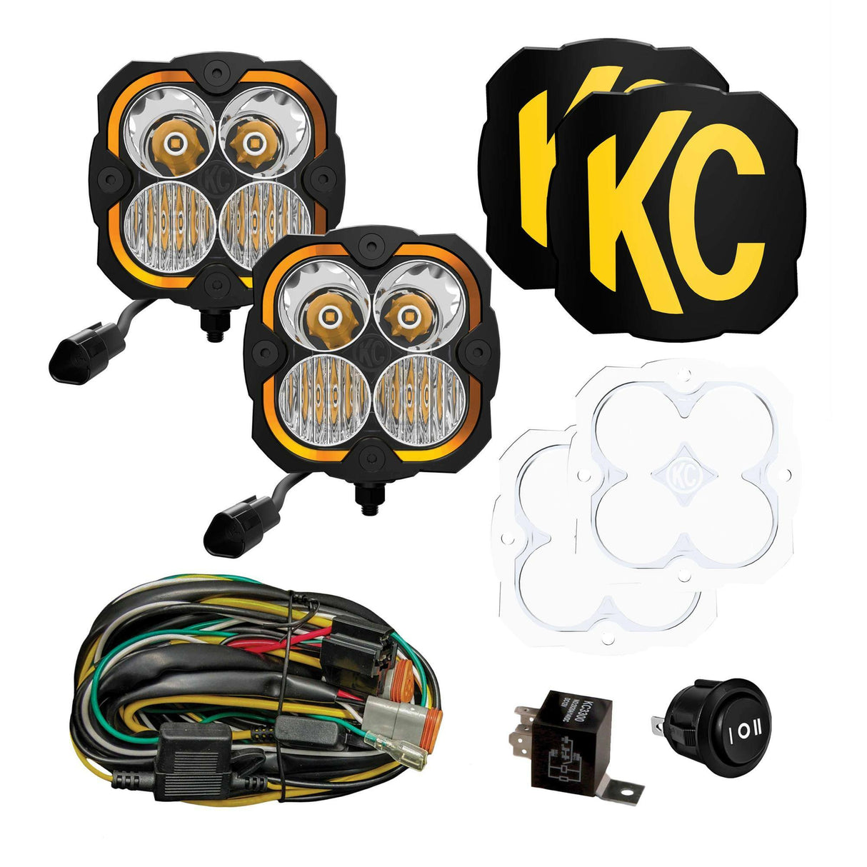 KC HiLiTES 289 KC FLEX ERA 4 LED 5in 2-Light System Master Kit