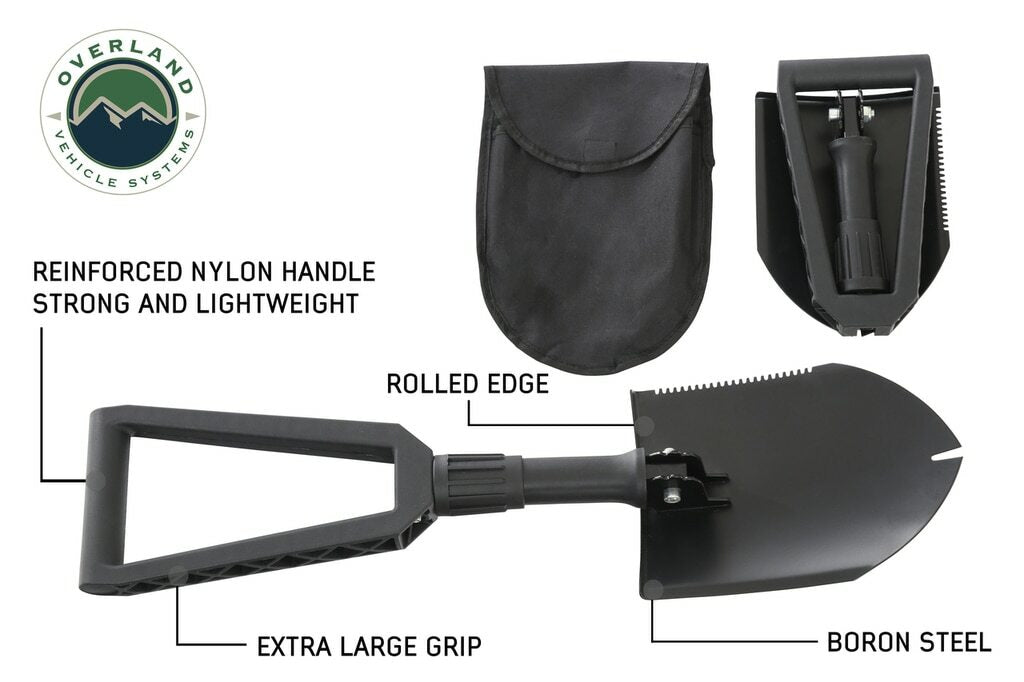 Overland Vehicle Systems - Multi Functional Military Style Utility Shovel for extreme - 19049901